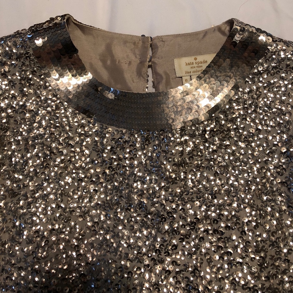 Kate Spade silver sequin tank.  Size 0